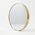 Miroir Rond en Laiton Martelé – Cadre Laiton Massif