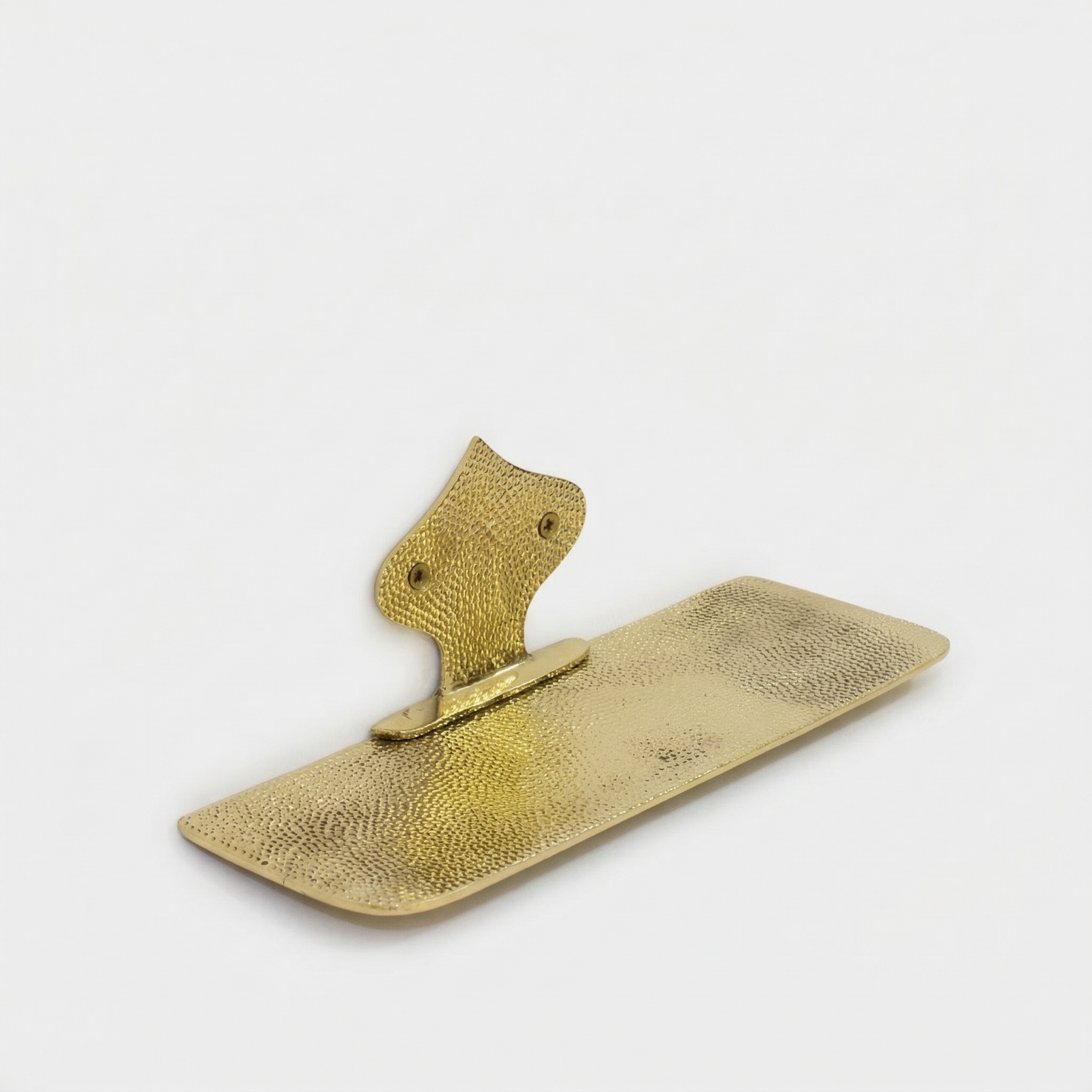 Tablette Murale Martelée en Laiton – Étagère Décorative Salle de Bain