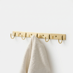 Patère Murale Linéaire en Laiton – Collection Épure