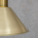 Suspension Conique en Laiton Brossé