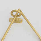 Porte-Serviette Triangle en Laiton – Support Mural