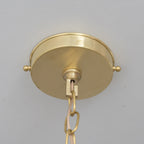 Suspension Conique en Laiton Brossé