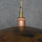 Suspension en Cuivre Martelé – Forme Plateau Rond