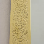 Miroir Arqué en Laiton Gravé – Style Marocain