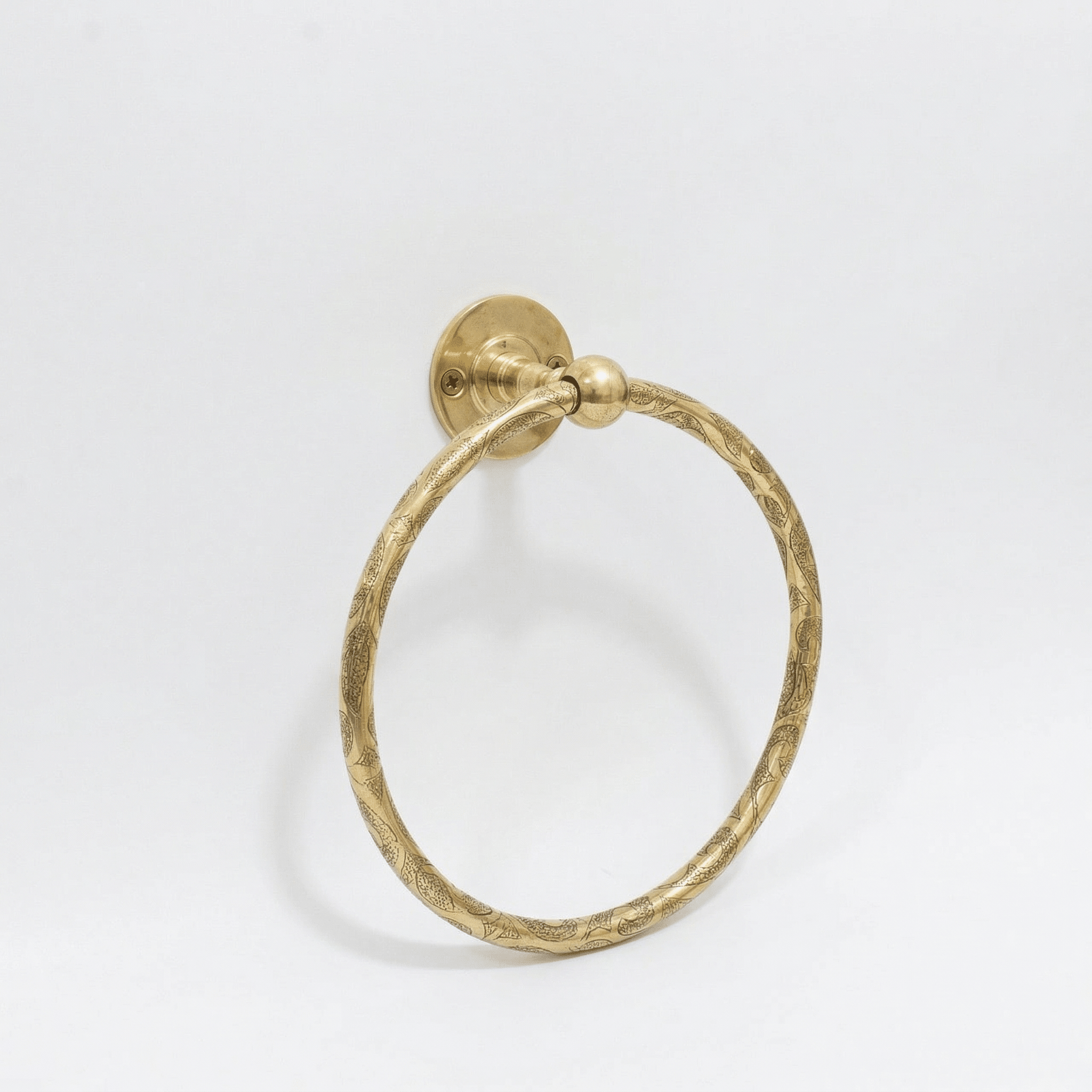 Anneau Porte - Serviette en Laiton Gravé - Mecaf