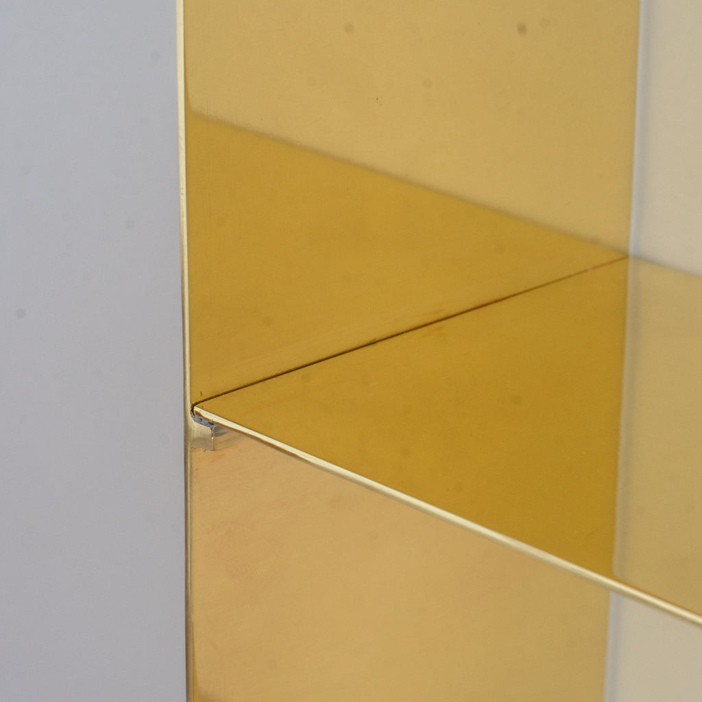 Étagère Murale en Laiton – Étagère Salle de Bain Minimaliste à 3 Niveaux - Mecaf