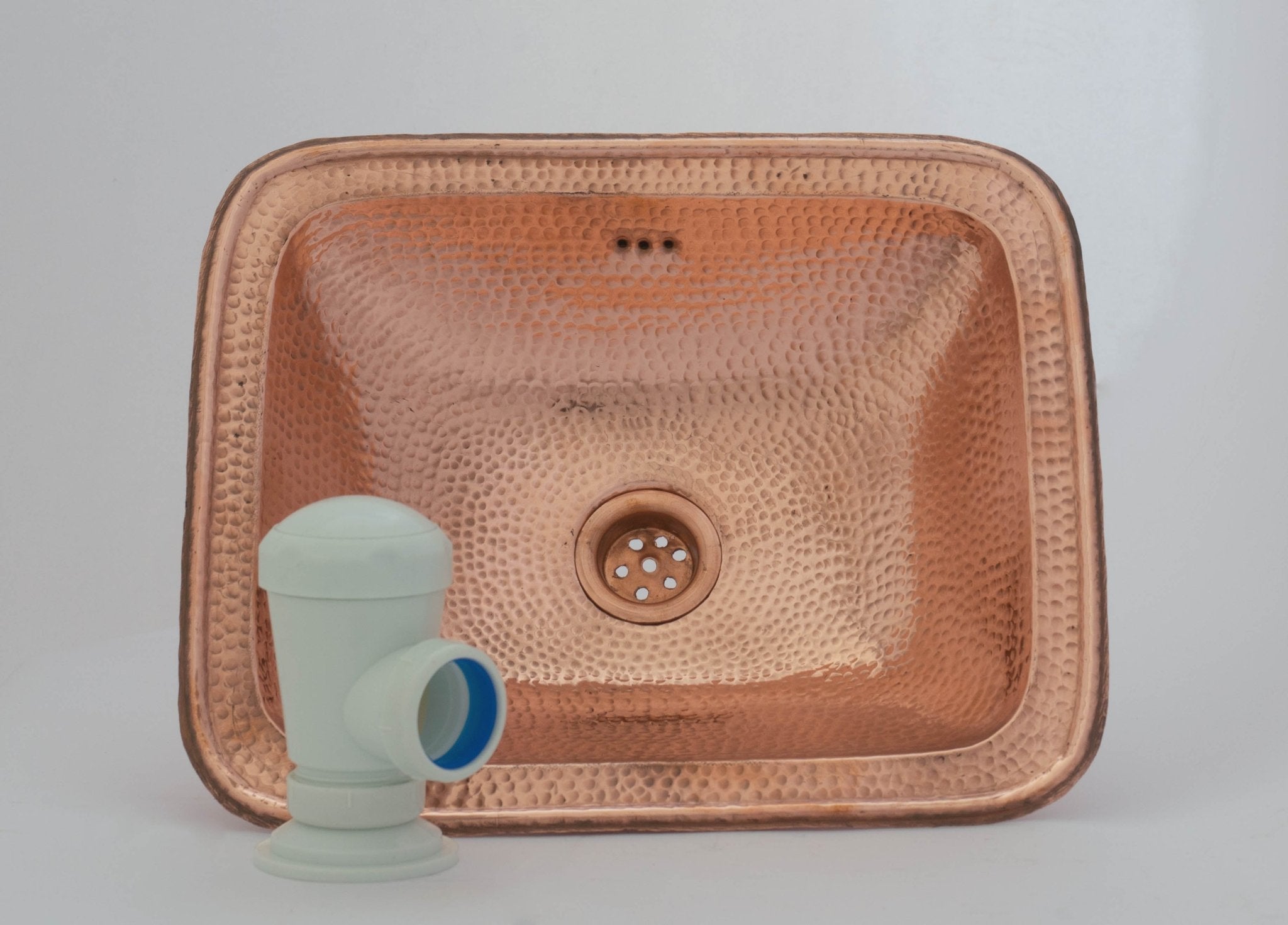 Lavabo Rectangulaire en Cuivre Martelé – Vasque Salle de Bain - Mecaf