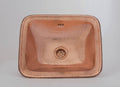 Lavabo Rectangulaire en Cuivre Martelé – Vasque Salle de Bain - Mecaf