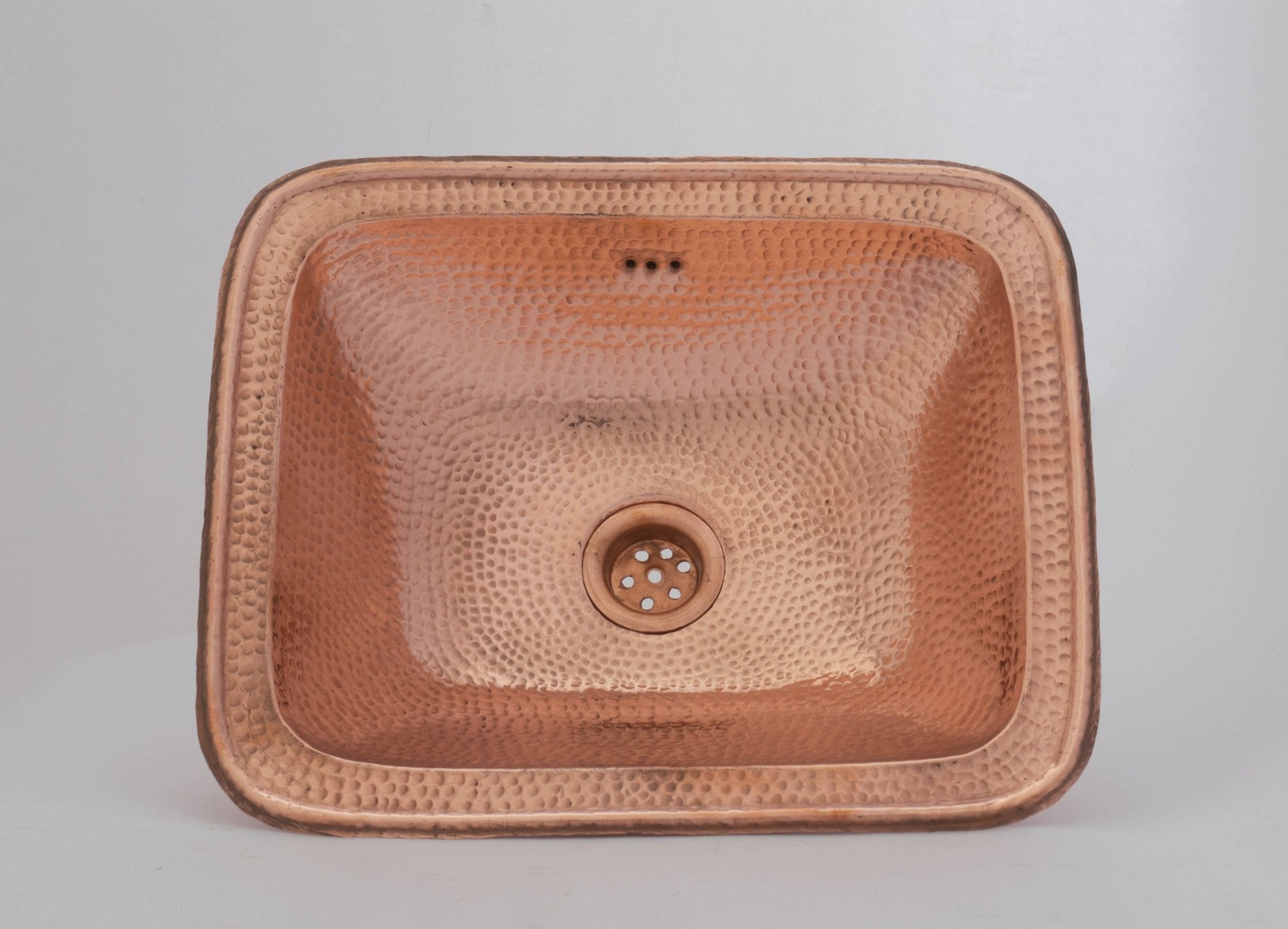 Lavabo Rectangulaire en Cuivre Martelé – Vasque Salle de Bain - Mecaf