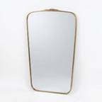 Miroir Mural en Laiton – Cadre Rectangulaire Arrondi - Mecaf