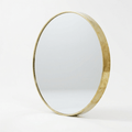 Miroir Rond en Laiton Martelé – Cadre Laiton Massif - Mecaf
