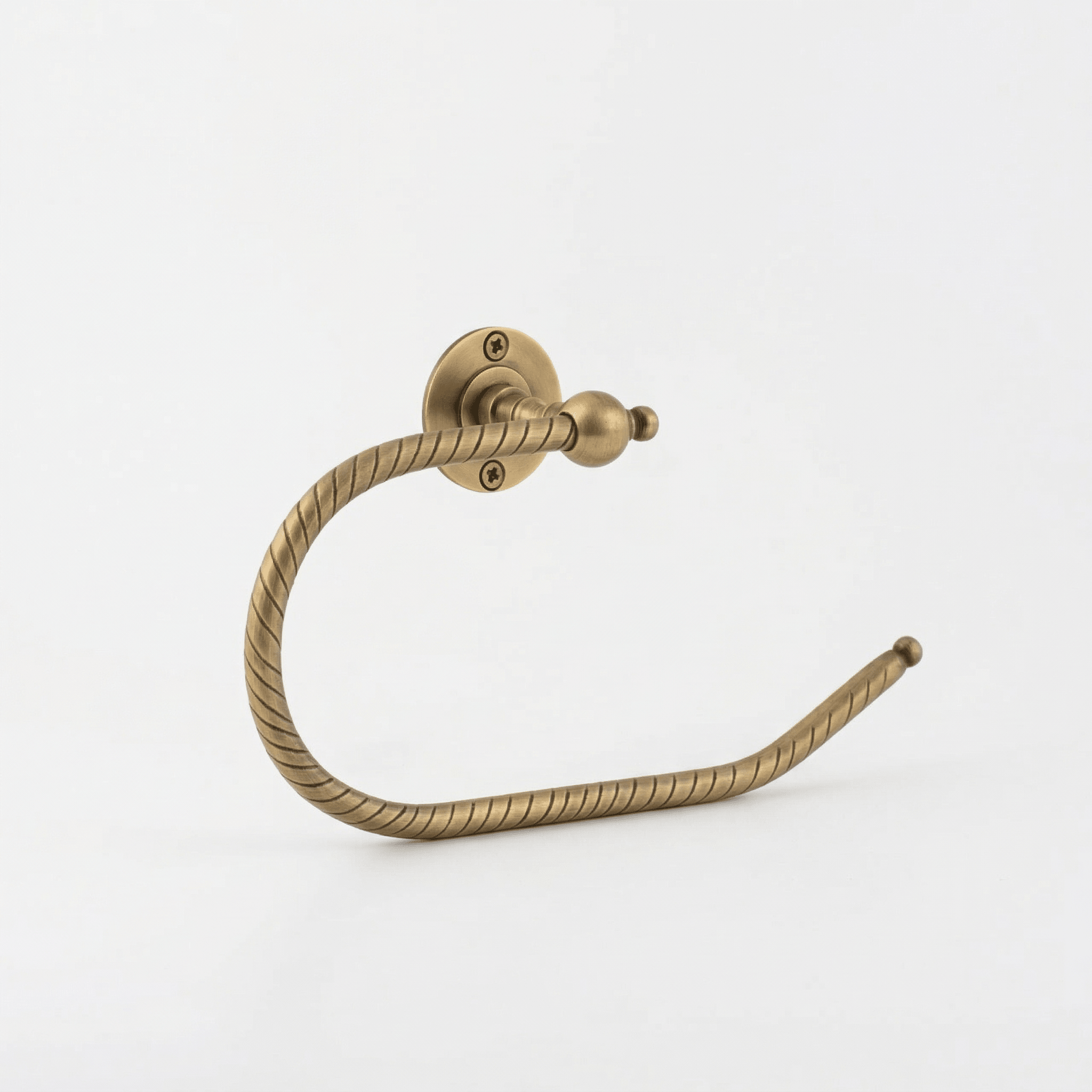 Porte - Papier Toilette Ouvert en Laiton Gravé – Support Mural Décoratif - Mecaf