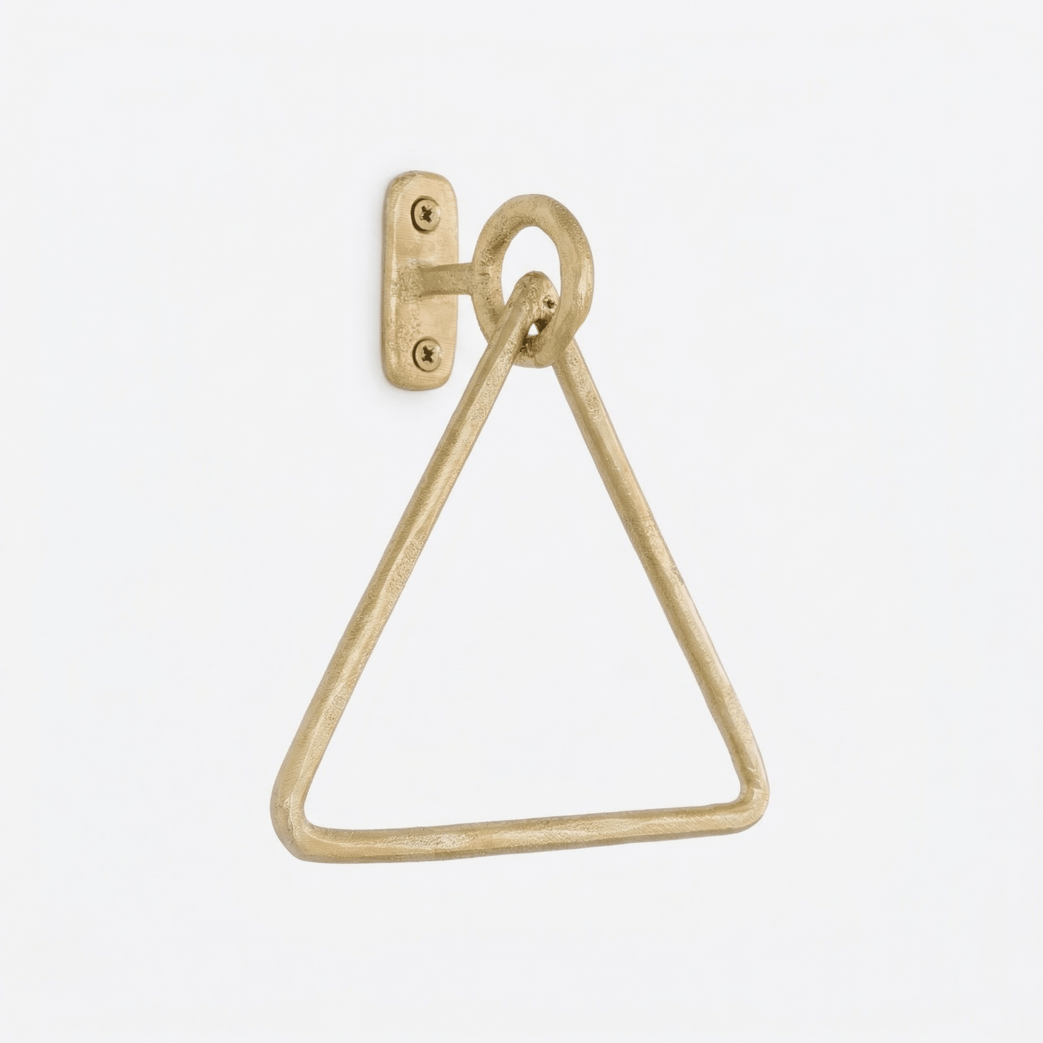Porte - Serviette Triangle en Laiton – Support Mural - Mecaf