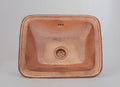 Lavabo Rectangulaire en Cuivre Martelé – Vasque Salle de Bain