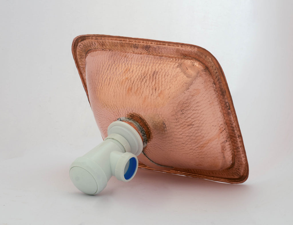 Lavabo Rectangulaire en Cuivre Martelé – Vasque Salle de Bain